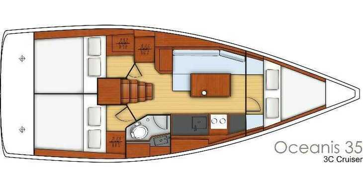 Rent a sailboat in Marina Split (ACI Marina) - Oceanis 35