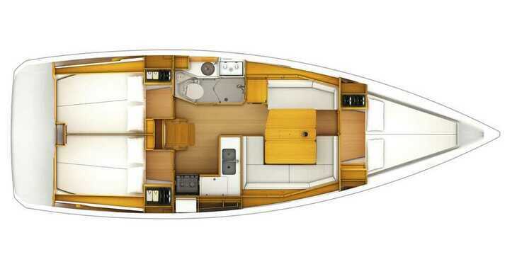 Rent a sailboat in ACI Marina Dubrovnik - Sun Odyssey 389