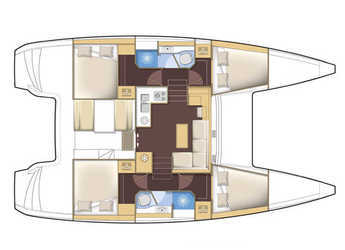 Rent a catamaran in ACI Marina Dubrovnik - Lagoon 39