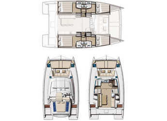 Louer catamaran à Marina Kastela - Bali 4.0 - 4 cab.
