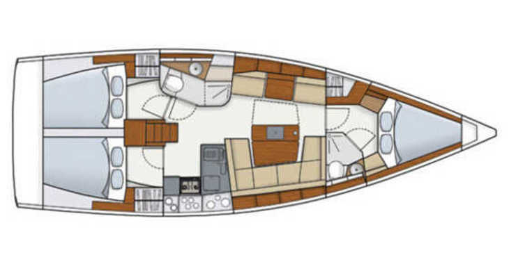 Chartern Sie segelboot in ACI Marina Dubrovnik - Hanse 415