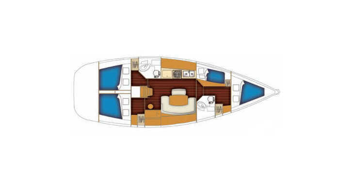 Chartern Sie segelboot in Marina Sukosan (D-Marin Dalmacija) - CYCLADES 43.4 BT