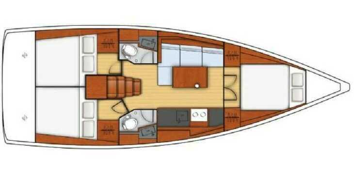 Rent a sailboat in Marina Split (ACI Marina) - Beneteau Oceanis 38.1
