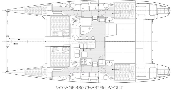 Rent a catamaran in Sopers Hole Marina - VOYAGE 480