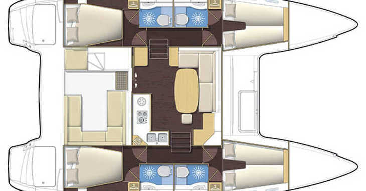 Louer catamaran à Mandraki - Lagoon 400