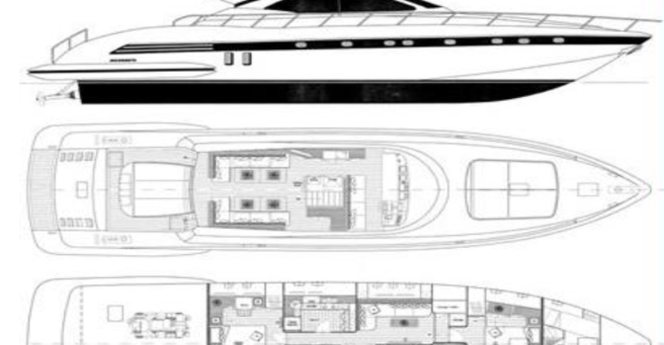 Rent a yacht in Marina Ibiza - Mangusta 72