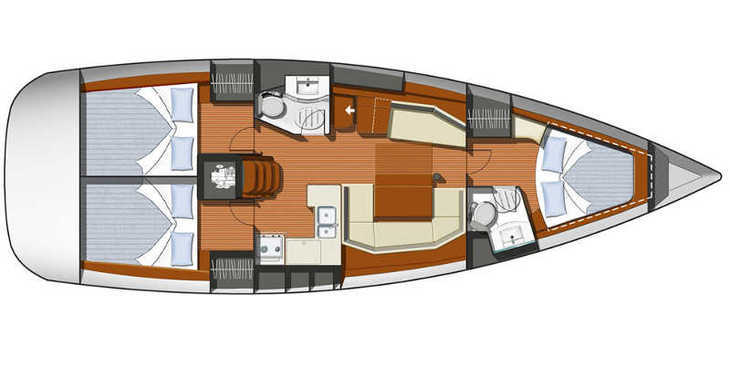 Rent a sailboat in Lavrion Marina - Sun Odyssey 42 i