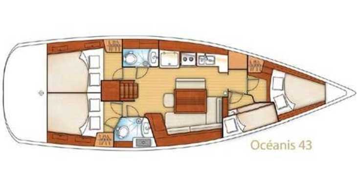 Louer voilier à Lefkas Marina - Oceanis 43