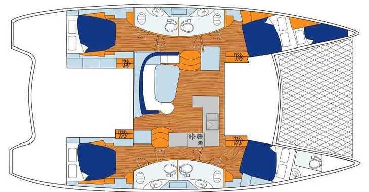 Rent a catamaran in Marina Gouvia - Sunsail 454 (Classic)