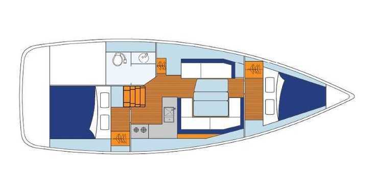 Rent a sailboat in Nidri Marine - Sunsail 34- 2/1 (Classic)