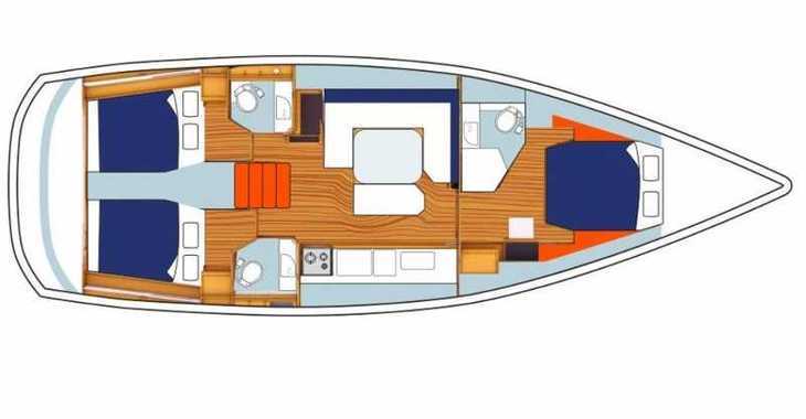 Rent a sailboat in Lefkas Nidri - Sunsail 47/3 (Classic)