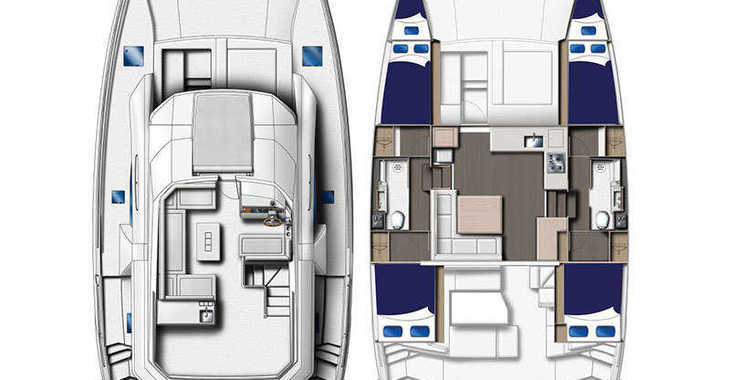 Alquilar catamarán a motor en Agana Marina - Moorings 434 PC (Club)