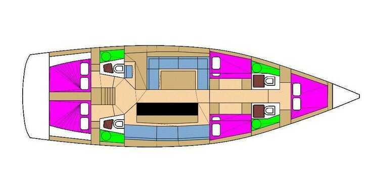 Rent a sailboat in Trogir (ACI marina) - D&D Kufner 54.2