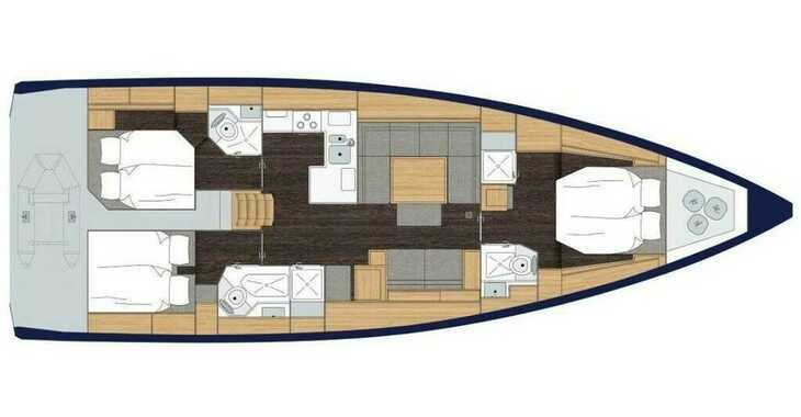 Rent a sailboat in Marina Tankerkomerc - Bavaria C50 Style - AC + GEN
