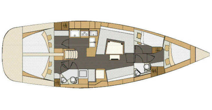 Louer voilier à Marine Pirovac - Elan 45 Impression - 4 cabin version