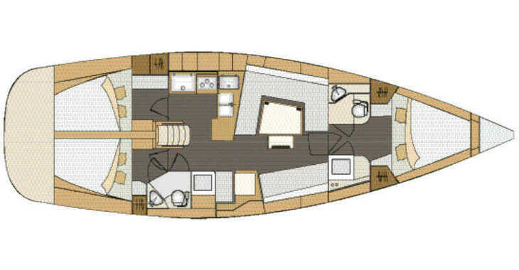 Louer voilier à Marine Pirovac - Elan 45 Impression - 3 cabin version