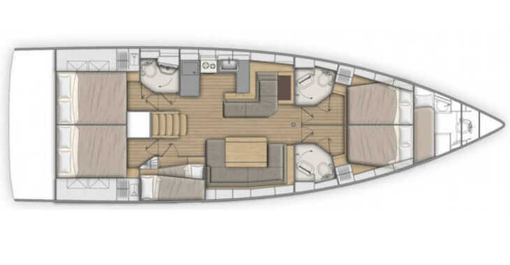 Louer voilier à Lavrion Marina - Oceanis 51.1