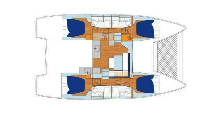 Rent a catamaran in Wickhams Cay II Marina - Sunsail 46 Cat (Classic)