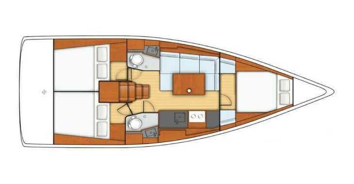 Rent a sailboat in Marina di Portorosa - Oceanis 38.1 (Classic)