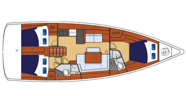 Rent a sailboat in Marina Fort Louis - Moorings 45.3 (Club)