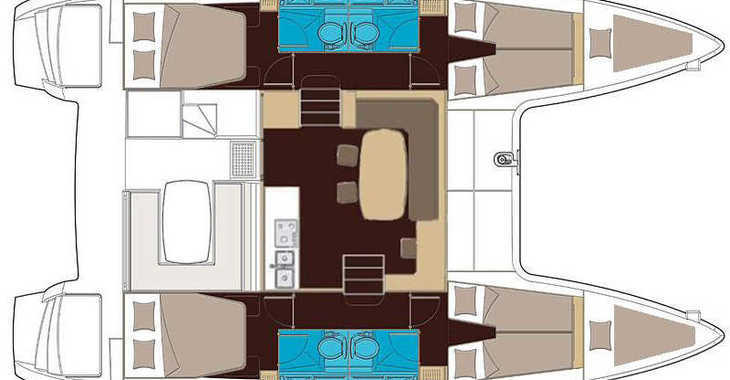 Rent a catamaran in Port Olimpic de Barcelona - Lagoon 400 S2