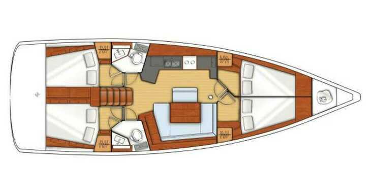Rent a sailboat in Paros Marina - Oceanis 45