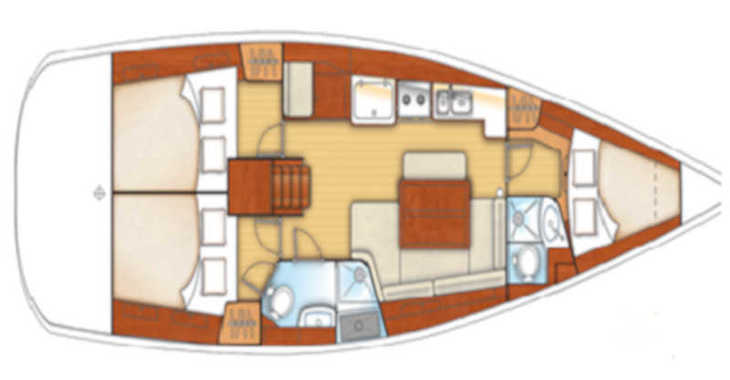 Rent a sailboat in Ece Marina - Oceanis 40