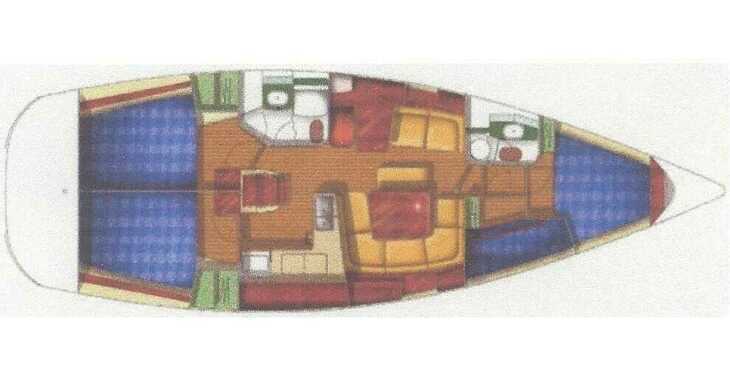 Rent a sailboat in Ece Marina - Sun Odyssey 43