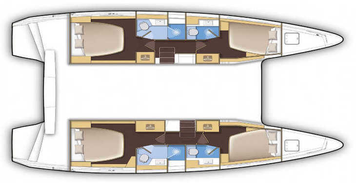 Rent a catamaran in Marina di Portorosa - Lagoon 42 (4+2)  A/C - WM- Gen