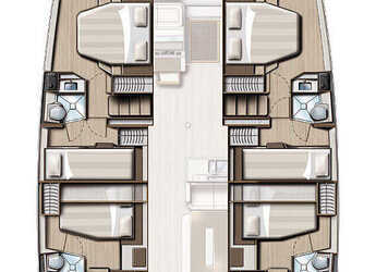 Louer catamaran à Marina Kastela - Bali 4.8 - 6 cab.