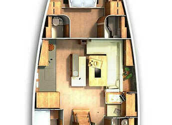 Louer voilier à Marina Kastela - Hanse 505 - 4 + 1 cab.