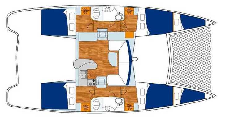 Louer catamaran à Marina Zeas - Sunsail 404 (Classic)