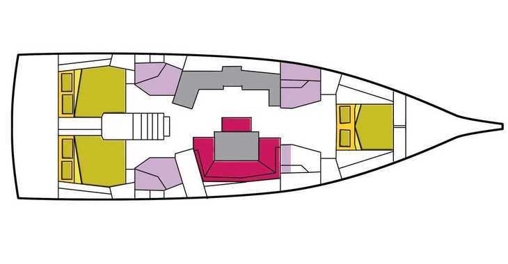 Louer voilier à Cala dei Sardi - Oceanis 46.1 (3 cab)