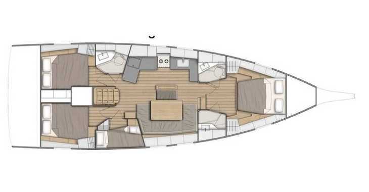 Louer voilier à Marina d'Arechi - Oceanis 46.1 (4cabs-2heads)