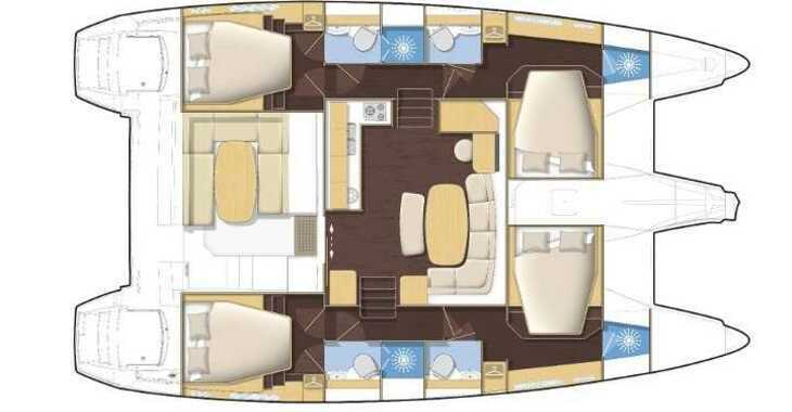 Rent a catamaran in Lavrion Marina - Lagoon 421 A/C - GEN & WM