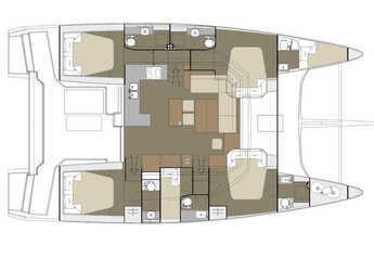 Chartern Sie katamaran in Mykonos Marina - Dufour Catamaran 48