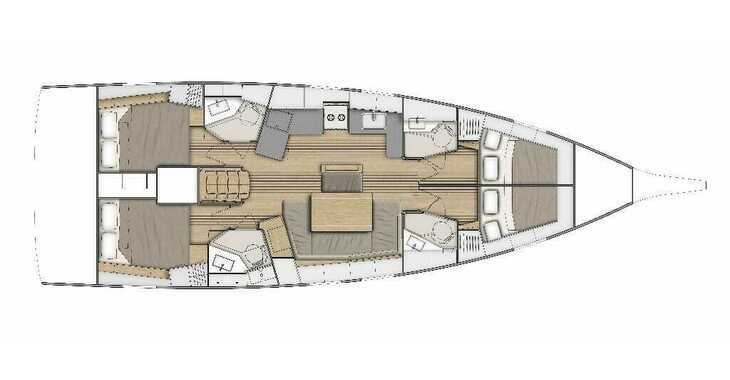Louer voilier à Split (ACI Marina) - Oceanis 46.1 - 4 cab