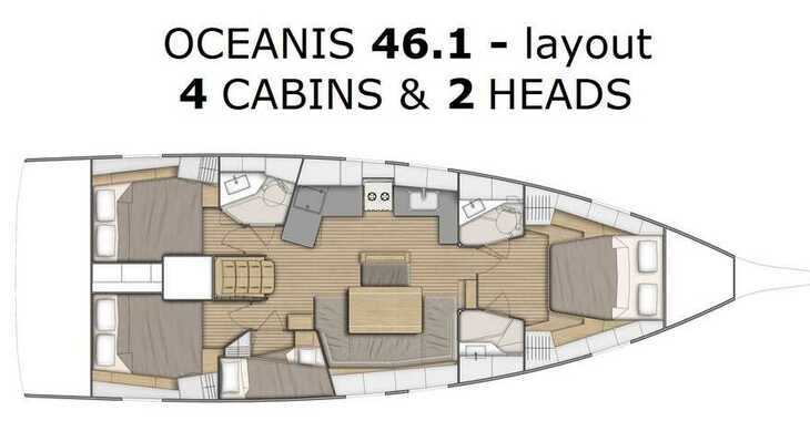 Rent a sailboat in ACI Pomer - Oceanis 46.1 - owner version