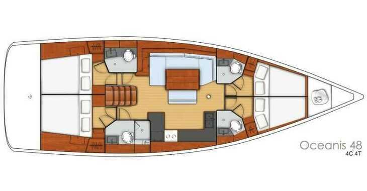 Rent a sailboat in Marina Split (ACI Marina) - Oceanis 48 