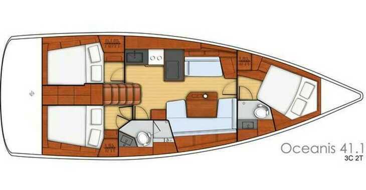 Chartern Sie segelboot in Nidri Marine - Oceanis 41.1