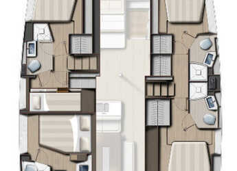 Louer catamaran à Marina Kastela - Bali 4.6 - 5 + 2 cab.