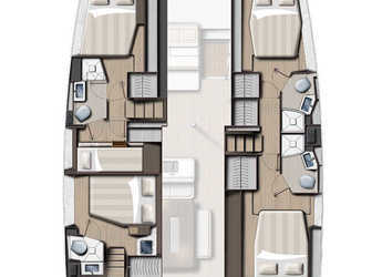 Louer catamaran à Marina Kastela - Bali 4.6 - 5 + 2 cab.
