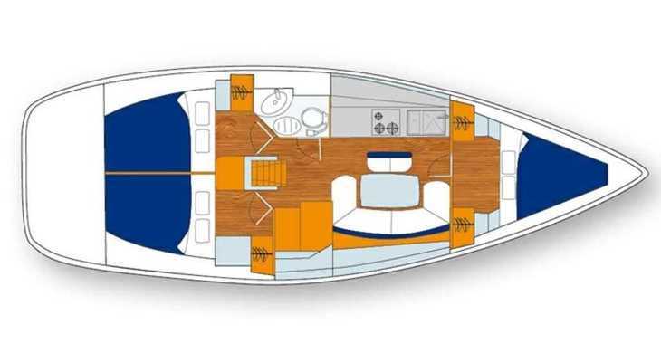 Rent a sailboat in Marina Botafoch - Beneteau Cyclades 39.3