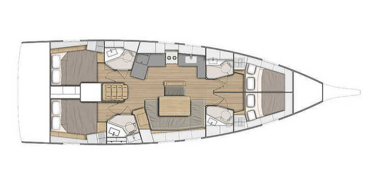 Louer voilier à Marina di Cannigione - Oceanis 46.1