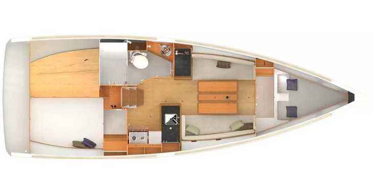 Rent a sailboat in Marina di Scarlino - Sun Odyssey 349 - 2 cabins