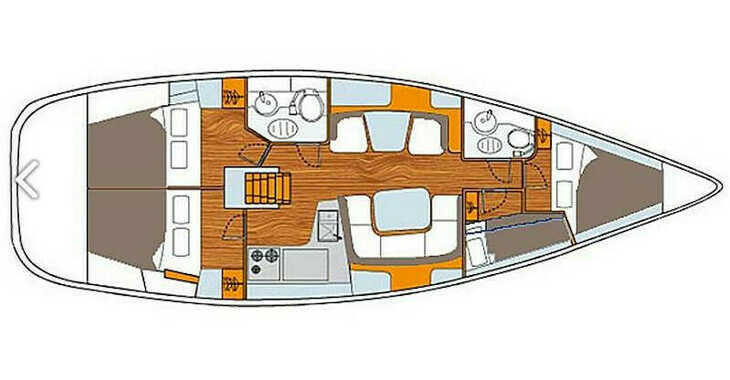 Chartern Sie segelboot in Marina Betina - Sun Odyssey 43DS