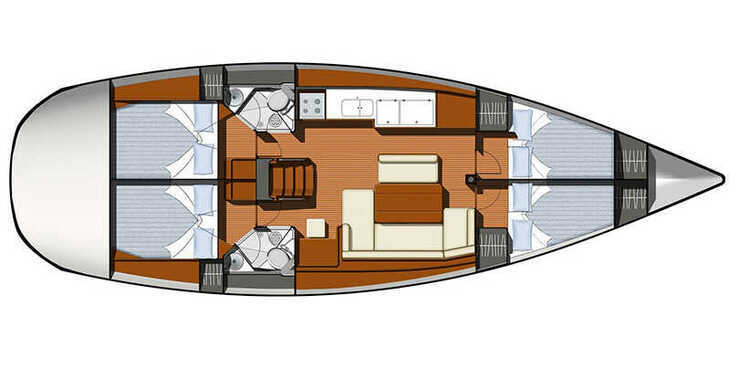 Rent a sailboat in Marina Betina - Sun Odyssey 44i