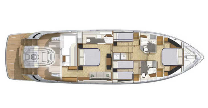 Rent a yacht in Marina Stobreč - Riviera 5000 Sport Yacht