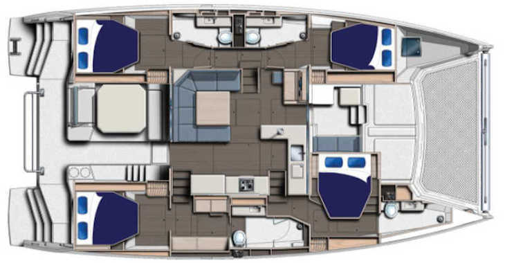 Rent a catamaran in Paradise harbour club marina - Moorings 5000 (Exclusive)