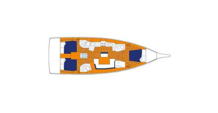 Rent a sailboat in Marina Le Marin - Sunsail 46 Mon (Classic)